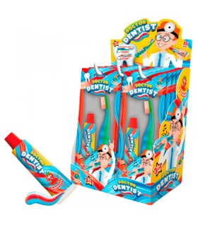 DENTISTA SPAZZOLINO E DENTIFRICIO AL GUSTO FRAGOLA DA 24gr CONF. 15 PZ.