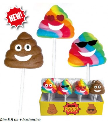 LECCA LECCA LOLLI POP DIVERTENTI E COLORATI GUSTO FRUTTA ASSORTITI 30G. CONF. 24PZ.