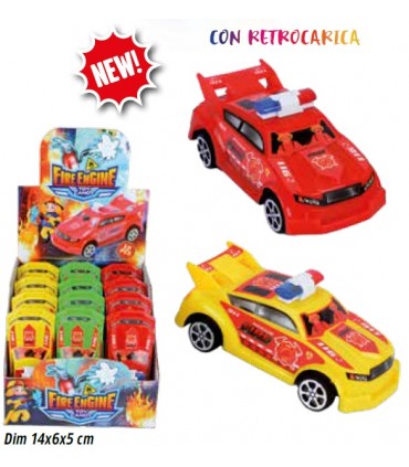 SPIDER POMPIERI FUNZIONANTE CON RETROCARICA ALL'INTERNO CARAMELLE DURE DA 3GR CONF. 12PZ.