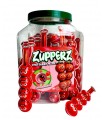 CARAMELLE GOMMOSE ZUPPERZ STICK STRAWBERRY RIPIENE DI GEL ALLA FRAGOLA CONFEZIONATE SINGOLARMENTE EXPO DA 50 PZ. DA 20 GR.