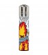 Accendino Clipper Large BURNING MAN conf. 48 pz. assortiti con 4 grafiche