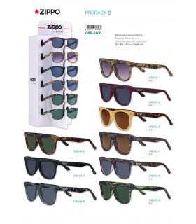 Occhiale da Sole Zippo mod.obp-240g in Expo da Banco da 9 pz. assortiti come da foto