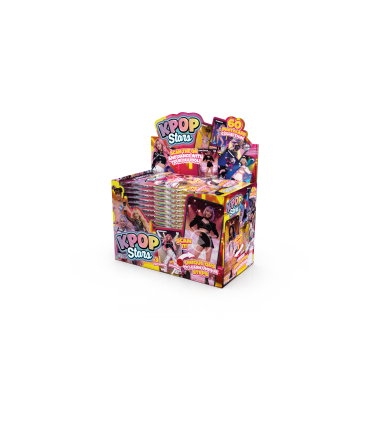 KPOP STARS CARTE COLLEZIONABILI + LOLLIPOP  GUSTO CILIEGIA CONF. 24 BUSTINE