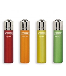 Accendino Clipper Micro Crystal Rainbow conf. 48 pz. assortiti con 4 grafiche