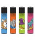 Accendino Clipper Large SURF ANIMALS conf. 48 pz. assortiti con 4 grafiche