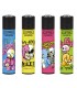 Accendino Clipper Large BEAR SKULLS conf. 48 pz. assortito con 4 grafiche