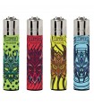 Accendino Clipper LARGE TRIBAL MASKS conf. 48 pz. assortiti con 4 grafiche