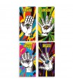 Cartina Clipper LUNGA PREMIUM PSYCHO HANDS + FILTRI IN CARTA conf.12 libretti da 32 cartine + 32 filtri CON 4 GRAFICHE