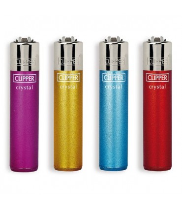 Accendino Clipper Large CRYSTAL 10 conf. 48 pz. assortiti con 4 grafiche