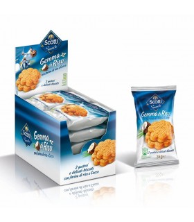 SNACK RISO SCOTTI GEMMA DI RISO AL COCCO 35g. CONF. 15 PZ.