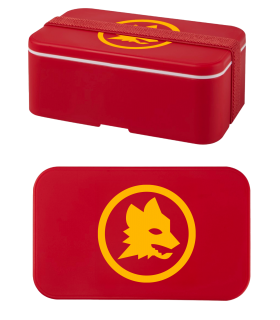 LUNCH  BOX A.S. ROMA IN PLASTICA CON CHIUSURA ERMETICA IN SCATOLA DA REGALO