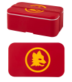 LUNCH  BOX A.S. ROMA IN PLASTICA CON CHIUSURA ERMETICA IN SCATOLA DA REGALO
