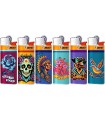Accendini Bic Mini fantasia NEON COLOR TATTOOS conf. 50 pz. ASSORTITI