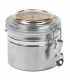 vaso per tabacco LUBINSKI 100gr in acciaio – 95x150mm igrometro e umidificatore
