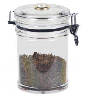 vaso tabacco 400gr lubinski in metacril 120x185mm igrometro e umidificatore