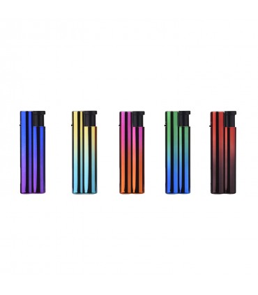 Accendino Prof TURBO Jetflame ANODIZED conf. 25 pz. assortito con 5 colori