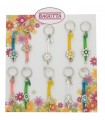 EXPO KIT PORTACHIAVI BAGUTTA FIORI  20PZ ASSORTITI CONFEZIONATI SINGOLARMENTE CON SCATOLA E BUSTA DA REGALO AK2249