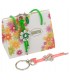 EXPO KIT PORTACHIAVI BAGUTTA FIORI  20PZ ASSORTITI CONFEZIONATI SINGOLARMENTE CON SCATOLA E BUSTA DA REGALO AK2249