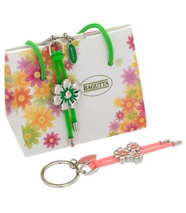 EXPO KIT PORTACHIAVI BAGUTTA FIORI  20PZ ASSORTITI CONFEZIONATI SINGOLARMENTE CON SCATOLA E BUSTA DA REGALO AK2249