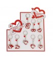EXPO KIT PORTACHIAVI BAGUTTA INFINITY 16PZ ASSORTITI CONFEZIONATI SINGOLARMENTE CON SCATOLA E BUSTA DA REGALO AK2230