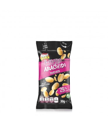 ARACHIDI TOSTATI BE-PROTEIN 29% APERISNACK BUSTINA 30g CONF. 18 PZ.
