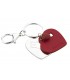 EXPO KIT PORTACHIAVI BAGUTTA  CUORE 6 PZ ASSORTITI CONFEZIONATI SINGOLARMENTE CON SCATOLA E BUSTA DA REGALO AK2056