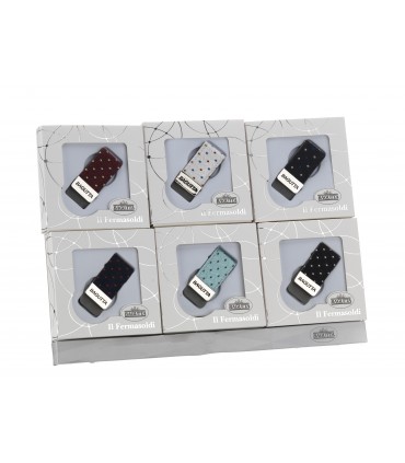 EXPO KIT FERMASOLDI BAGUTTA 12 PZ ASSORTITI CONFEZIONATI SINGOLARMENTE CON SCATOLA E BUSTA DA REGALO AK2169