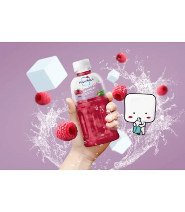 BEVANDA MOGU MOGU AL GUSTO RASPBERRY E NATA DE COCCO CON PEZZI DI FRUTTA  BOTTIGLIA DA 320ML CONF. 6PZ.