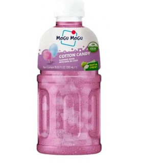 BEVANDA MOGU MOGU AL GUSTO COTTON CANDY E NATA DE COCCO CON PEZZI DI FRUTTA  BOTTIGLIA DA 320ML CONF. 6PZ.
