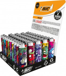 Accendini Bic Maxi Fantasia MUTANT PARADE conf. 50 pz. assortiti