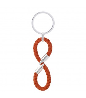 PORTACHIAVI BAGUTTA INFINITO  ARANCIONE  CONFEZIONATO IN SCATOLA E BUSTA DA REGALO 2206AR