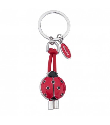 PORTACHIAVI BAGUTTA COCCINELLA ROSSA  CONFEZIONATO IN SCATOLA E BUSTA DA REGALO 2247RO