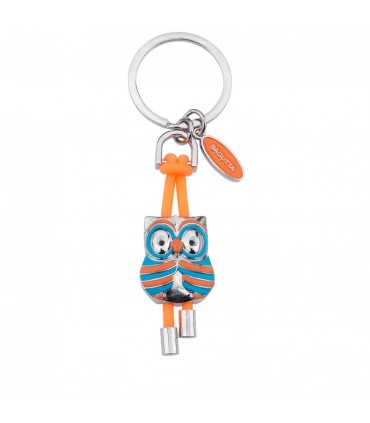 PORTACHIAVI BAGUTTA GUFO  ARANCIO CONFEZIONATO IN SCATOLA E BUSTA DA REGALO 2248AR