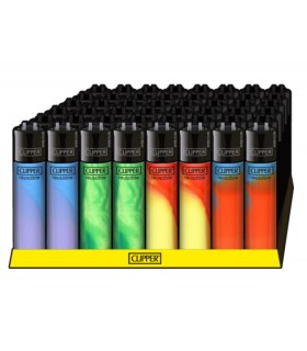 Accendino Clipper Large nebula mix  2 conf. 48 pz. colori assortiti