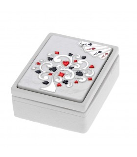 SCATOLA PORTACARTE BAGUTTA MAZZO SINGOLO INCLUSO CON COPERCHIO DECORATO E SCATOLA DA REGALO  2238-02