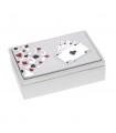 SCATOLA PORTACARTE BAGUTTA MAZZO DOPPIO  INCLUSO CON COPERCHIO DECORATO E SCATOLA DA REGALO 2238-06