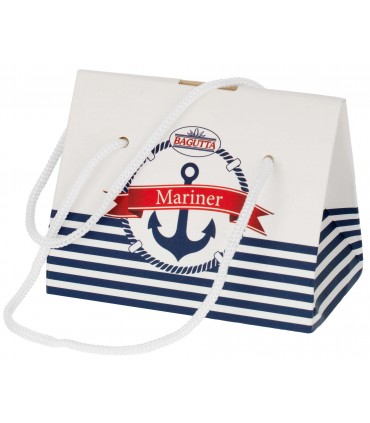 PORTACHIAVI BAGUTTA CON ANCORA E CORDONE ROSSO CM. 11CONFEZIONATO IN SCATOLA E BUSTA DA REGALO 2097-01RO