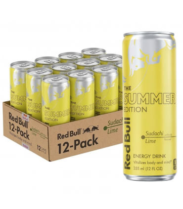 BEVANDA RED BULL ENERGY DRINK SUMMER 2026 GUSTO SUDACHI LIMI LATTINA 250ml CONF. 12 pz.