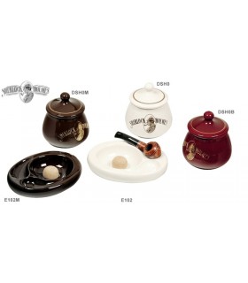 BATTIPIPA CON POGGIA 2 PIPE SHERLOCK HOLMES LUBINSKI – LINEA ACCESSORI CERAMICA T.MORO  E102M