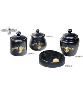 VASO TABACCO BOMBATO SHERLOCK HOLMES LUBINSKI IN CERAMICA BLU MAT. DSH0BLO