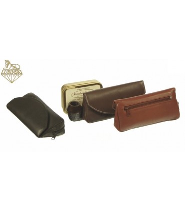 BORSA PORTATABACCO LUBINSKI 1 PIPA – CON CALAMITA COLORE COGNAC I709