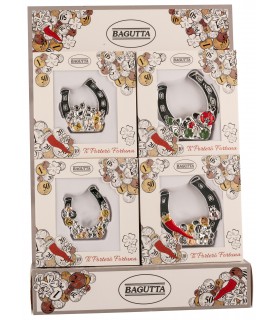 EXPO KIT FERRI DI CAVALLO BAGUTTA 16 PZ ASSORTITI CONFEZIONATI SINGOLARMENTE CON SCATOLA E BUSTA DA REGALO AK2282