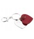 EXPO KIT PORTACHIAVI BAGUTTA  CUORE 6 PZ ASSORTITI CONFEZIONATI SINGOLARMENTE CON SCATOLA E BUSTA DA REGALO AK2056