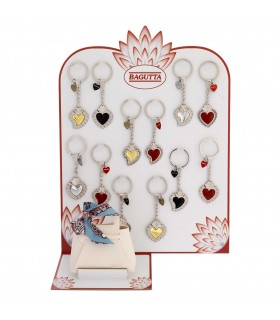 EXPO KIT PORTACHIAVI BAGUTTA SACRO CUORE  16 PZ ASSORTITI CONFEZIONATI SINGOLARMENTE CON SCATOLA E BUSTA DA REGALO AK2232