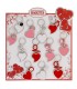 EXPO KIT PORTACHIAVI BAGUTTA  CUORE 12 PZ ASSORTITI CONFEZIONATI SINGOLARMENTE CON SCATOLA E BUSTA DA REGALO AK2231