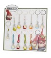 EXPO KIT PORTACHIAVI GNOMETTI 14 PZ ASSORTITI CONFEZIONATI SINGOLARMENTE CON SCATOLA E BUSTA DA REGALO AK2210