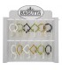 EXPO KIT PORTACHIAVI BAGUTTA SILVER PLATED 12 PZ ASSORTITI CONFEZIONATI SINGOLARMENTE CON SCATOLA E BUSTA DA REGALO AK2177