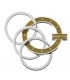 EXPO KIT PORTACHIAVI BAGUTTA SILVER PLATED 12 PZ ASSORTITI CONFEZIONATI SINGOLARMENTE CON SCATOLA E BUSTA DA REGALO AK2177