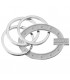 EXPO KIT PORTACHIAVI BAGUTTA SILVER PLATED 12 PZ ASSORTITI CONFEZIONATI SINGOLARMENTE CON SCATOLA E BUSTA DA REGALO AK2177