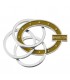 EXPO KIT PORTACHIAVI BAGUTTA SILVER PLATED 12 PZ ASSORTITI CONFEZIONATI SINGOLARMENTE CON SCATOLA E BUSTA DA REGALO AK2177